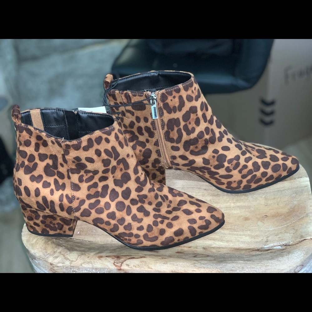 Women’s Leopard Ankle Booties